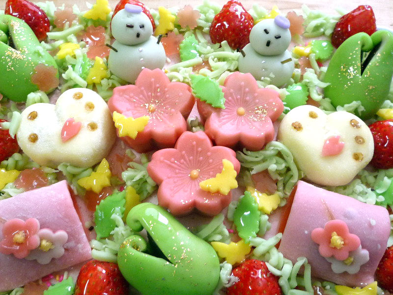 和菓子のケーキのイメージ